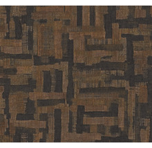 Papier peint intissé avec motif géométrique abstrait et structure fine effet lin.