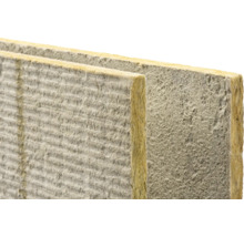 Dämmplatte aus Steinwolle für die Gebäudeisolierung mit strukturierter Oberfläche.