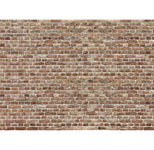 Papier peint aspect briques de style rustique pour la décoration murale intérieure.