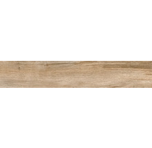 Carreau de sol aspect bois avec veinage marqué.