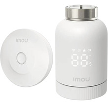 Thermostat de radiateur intelligent Imou avec affichage numérique et passerelle pour le contrôle du chauffage.