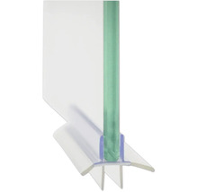 Joint d'étanchéité pour douche monté sur le bord inférieur d'une paroi en verre.