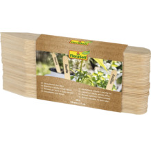 Étiquettes à planter FloraSelf en bois naturel, 40 pièces, 18 millimètres par 15 centimètres, pour marquer les plantes. FloraSelf Logo.