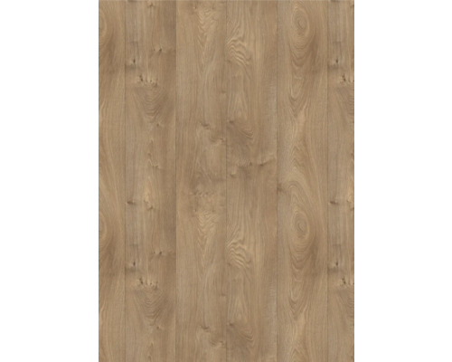 Revêtement de sol aspect bois avec veinage naturel et nœuds.