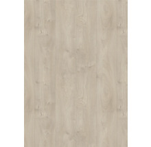 Laminatboden in heller Holzoptik mit Maserung und Astlöchern.