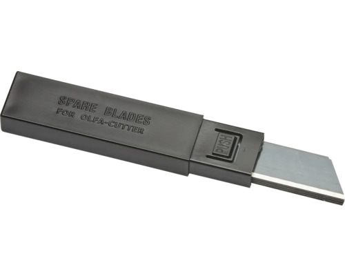 Boîte distributrice de lames de rechange pour cutter avec mécanisme de poussée