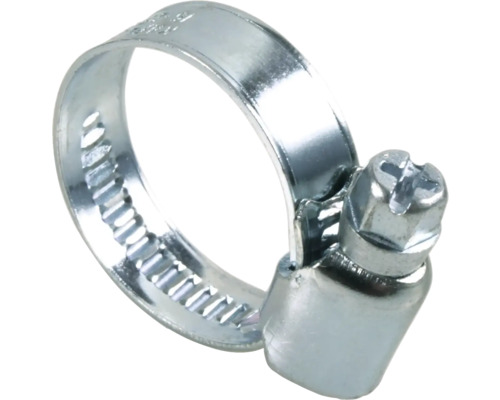 Collier de serrage en métal avec entraînement à vis sans fin pour la fixation sûre de tuyaux.