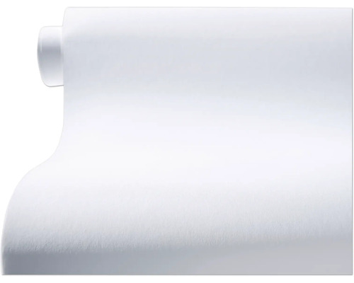 Papier peint intissé blanc en rouleau, avec une texture fine pour la décoration murale.