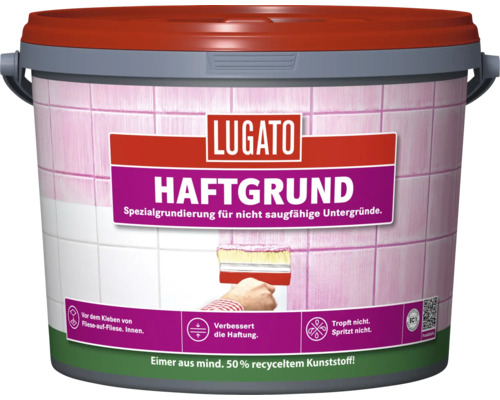 Lugato Haftgrund primaire d'adhérence pour supports non absorbants en seau plastique.