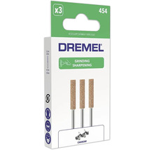 Meule à rectifier Dremel 454 de 4,8 millimètres de diamètre pour affûtage de tronçonneuse, 3 pièces