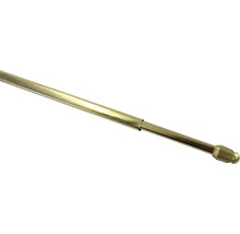 Barre de vitrage télescopique simple laiton 60-110 cm Ø 10 mm 2 pces
