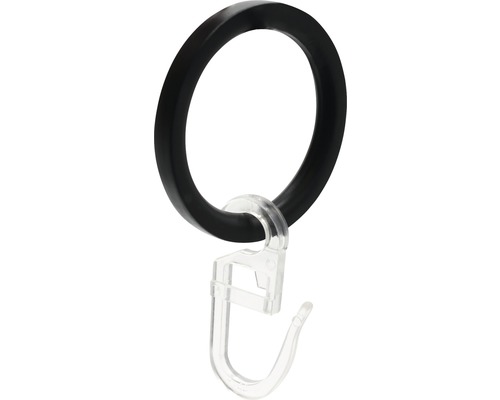 Anneau de rideau avec crochets pour Day&Night, 2in1 et Cosy noir inoxydable 10 pces Anneau de rideau avec crochet pour fixer les rideaux