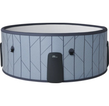 Spa gonflable MSpa rond avec motif géométrique et unité de commande intégrée