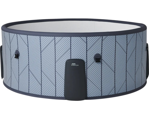Spa gonflable MSpa rond avec motif géométrique et unité de commande intégrée