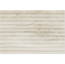 Surface aspect bois avec veinage horizontal fin et un nœud.