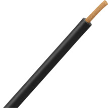 Câble unipolaire flexible avec isolation noire et conducteurs en cuivre.