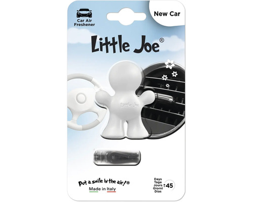Little Joe Autoduft New Car, weißer Lufterfrischer für das Lüftungsgitter, Haltbarkeit plus minus 45 Tage, hergestellt in Italien.