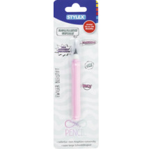 Ewiger Bleistift von Stylex in Rosa, ergonomisch geformt, radierbar und ohne Anspitzen verwendbar.