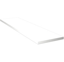 Tablette d étagère blanche en bois pour la construction de meubles.