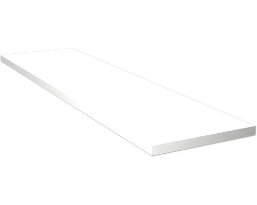 Tablette d étagère blanche en bois pour la construction de meubles.