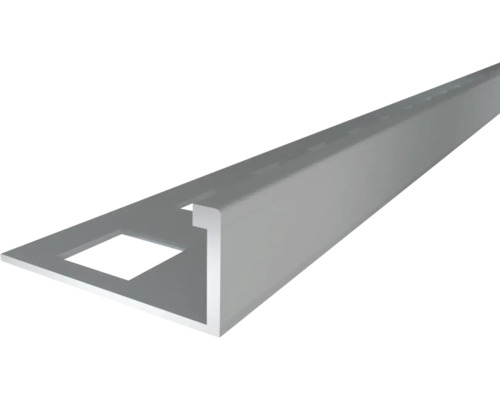 Profilé pour carrelage en forme de L en aluminium pour une finition nette des bords.