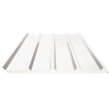 Panneau sandwich PRECIT pour toit blanc gris RAL 9002 4000 x 1000 x 40 mm-thumb-0