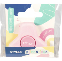 Stylex Radiergummi in Form eines Fidget Spinners in einer Verpackung.