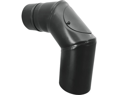 Coude de tuyau de poêle avec ouverture de nettoyage