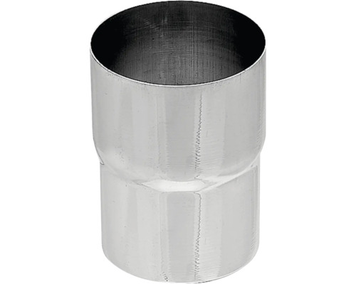 Réducteur de tube cylindrique en métal avec deux diamètres différents.