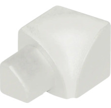 Coin extérieur blanc en plastique pour plinthes.