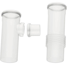 Kit de tuyaux d aspiration en plastique blanc avec élément flexible et raccord