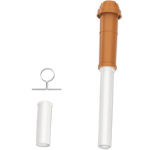 Kit de tuyau de ventilation de toit comprenant un tuyau avec capuchon, un collier de fixation en métal et un raccord.