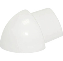 Embout blanc en plastique pour goulottes de plinthes ou goulottes de câblage.