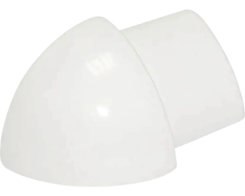 Embout blanc en plastique pour goulottes de plinthes ou goulottes de câblage.