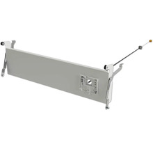 Rückwand für Schubladensystem mit Montagehalterungen und Zugseil.