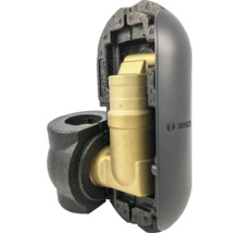 Raccord en laiton avec isolation en mousse et boîtier en plastique avec Bosch Logo.