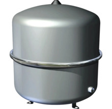 Vase d expansion à membrane gris en métal pour le chauffage et eau potable.