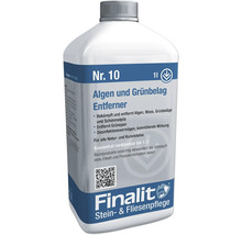 Finalit Numéro 10 Nettoyant anti-algues et dépôts verts, bouteille de 1 litre pour pierres naturelles et artificielles.
