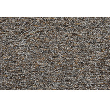 Nahaufnahme eines melierten Schlingenware Teppichbodens mit strukturierter Oberfläche.