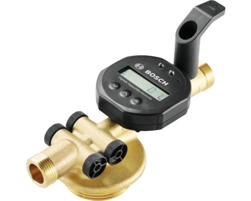 Contrôle de capacité numérique Bosch avec écran LCD pour filtre à eau sur raccord en laiton.