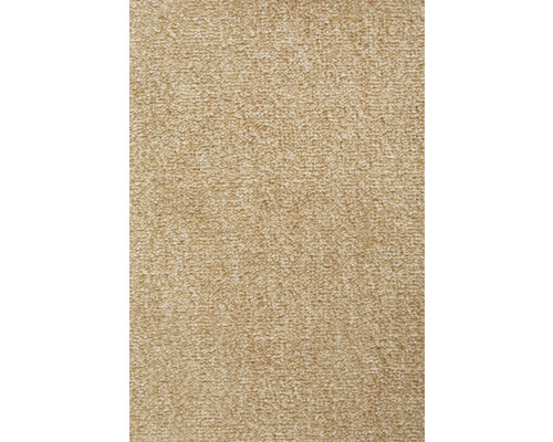 Beiger Teppichboden mit fein strukturierter Oberfläche.