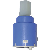 Cartouche céramique bleue pour mitigeur monocommande en plastique.