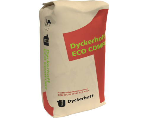 Sac de ciment Portland composé Dyckerhoff ECO COMFORT CEM II/C-M (S-LL) 42,5 N-NA