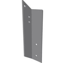 Équerre de fixation en métal avec trous pré-percés pour constructions en bois.