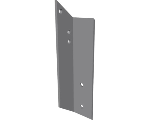 Équerre de fixation en métal avec trous pré-percés pour constructions en bois.