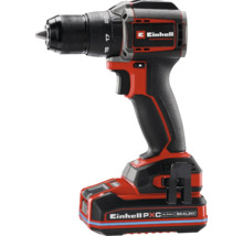 Perceuse-visseuse sans fil Einhell Professional rouge et noire avec moteur sans balais et batterie Power X-Change.