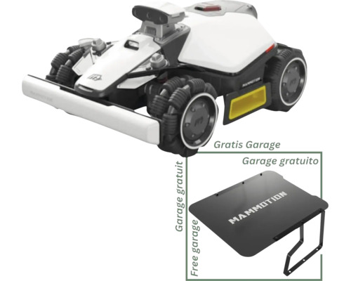 Tondeuse robot Mammotion avec garage gratuit.