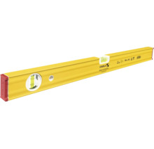 Niveau à bulle Stabila jaune type 80 AS, longueur 60 centimètres, avec une fiole horizontale et une fiole verticale en aluminium.