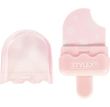 Stylex Radiergummi an der Form vun engem Äis um Still mat Schutzkapp.