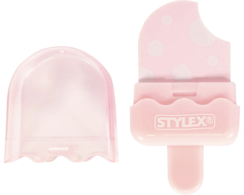 Stylex Radiergummi an der Form vun engem Äis um Still mat Schutzkapp.